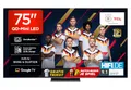 TCL 75Q8C 75 Zoll QD-Mini LED Fernseher, 4K HDR Premium 4500, ZeroBorder, Smart Google TV, CrystGlow WHVA Panel, Audio von Bang und Olufsen, 144Hz Motion Clarity Pro, Dolby Vision IQ und Atmos