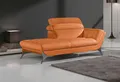 Egoitaliano Recamiere Sueli, extravagantes Design und erstklassiger Sitzkomfort, Solitärmöbel, hochwertiger Lederbezug, inklusive Kopfteilverstellung