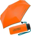 United Colors of Benetton Taschenregenschirm für Damen mit Handöffner Ultra Mini Flat FS 2026, klein, leicht, flach, mit farbigem Einfassband