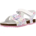 Geox Mädchen J Adriel Girl C Sandalen, C1364 White Dk Pink, 33 EU