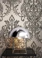Tapete Vliestapete Grau Ornament Beton  Barocktapete Prunk