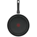 Tefal Bratpfanne Hard Titanium Pro, Schwarz, Metall, rund, backofengeeignet, antihaftbeschichtet, Kochen, Pfannen, Bratpfannen