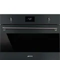 Smeg SO4301M0N Einbau-Mikrowelle 45 cm Schwarz-Matt Classici