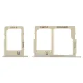 NG-Mobile Simkarten SIM Karten Tray Halter Schlitten Einschub für Samsung Galaxy J3 2017 SM-J330F Gold