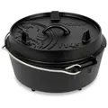 Petromax Dutch Oven 2-tlg. FT4.5 Gusseisen Schwarz S (Small)