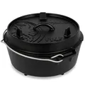 Petromax Dutch Oven Feuertopf FT4.5 Ofen Camping-Kochtopf Outdoor-Pfanne Schwarz