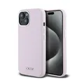 DKNY Liquid Silicone Small Metal Logo MagSafe - iPhone 15 / 14 / 13 Hülle (Pink)