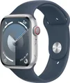 Apple Watch 9 Cell 45mm Silber Alu Blau Sportarmb. M/L