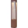 Faro 70754, Außensockel-/Pfostenbeleuchtung, Rostfarbe, Aluminium, IP54, I, 10 W - Braun