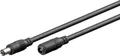 DC Verlängerung 5,5 x 2,1 mm Hohlstecker  Hohlsteckerbuchse schwarz - Länge: