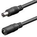 DC-Spannung-Verlängerungskabel ø 2,1mm x 5,5mm 3,0m lang Stromversorgung schwarz