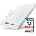 Babymatratze Pur, Babymatratze für Babybett, Baby Matratze, Ehrenkind, 10 cm hoch, (gratis Versand, Härtegrad (Weich - Mittelweich), Belastbarkeit: 55 kg 80 cm x 200 cm x 10 cm