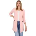 malito more than fashion Jackenblazer Long Blazer 6041 offener Long Blazer rosa XXL
