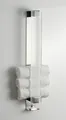 Wandhandtuchhalter Handtuchhalter für Gästetücher mit Haken aus gefrostetem Glas