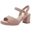 Tamaris WIDE FIT comfortFit aus Leder Blockabsatz Sandalette comfortFit rosa 37 EU