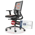 Yaasa Chair Classic Bürostuhl Ergonomisch Schwarz – Verstellbarer Schreibtischstuhl mit Lordosenstütze & 3D-Armlehnen – Drehstuhl für gesundes Sitzen im Home Office & Büro – Modernes Design, 150kg