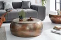 riess-ambiente Couchtisch ORIENT Ø80cm kupfer geflammt (Einzelartikel, 1-St), Wohnzimmer · Metall · rund · Hammerschlag Design · handmade