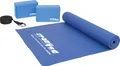 Yoga Starter Set, Matte, Block, Gurt, Pilates, Gymnastik, Fitness, Stretch, Balance, Sport, 4-tlg