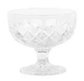 Chic Antique Servierschale Chic Antique - Glas Schale Dessertschale Eisschale auf Fuß mit, Glas