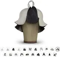LoWell® Saunahut - Filzhut für Damen und Herren inkl. Sauna-Ratgeber - Ideales Sauna Zubehör für ein einzigartiges Wellness Erlebnis - Motiv Thumbelina - Saunamütze Saunakappe
