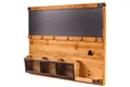Wandboard mit Kreidetafel Brieffächer Haken Klemmboard Ablage Küche Flur Büro