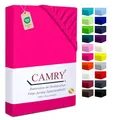Camry Spannbettlaken 120x200cm - 130x200cm Pink Baumwolle Bettlaken Jersey Spannbetttuch Oeko-Tex