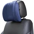 Auto Nackenkissen Memory Foam ergonomisch Kopfstütze Wildleder Blau
