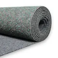 Rasenteppich outdoor Kunstrasen für den Balkon 300x100 cm Raseteppich mit Noppen Meterware Grau Vliesrasen wasserdurchlässig, 1m breit Bodenbelag