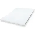 The White Stone Topper aus viskoelastischem Schaum 110 x 180 cm | Matratzenauflage 6 cm | Matratzenschoner mit abnehmbarem antibakteriellem und ant... - Weiß