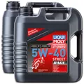 2x LIQUI MOLY 1685 Motorbike 4T Synth 5W-40 Street Race Motoröl vollsynth 4L