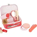 small Foot Schmink- und Frisierkoffer Retro, aus Holz, umfangreiches Beauty-Spiel-Set, ab 3 Jahren, 11776