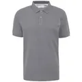 s.Oliver Poloshirt Basic (1-tlg) Poloshirt mit Logostickerei grau XXL (56/58)