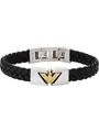 Emporio Armani Armband Emporio Armani Herren-Armband Leder, Edelstahl