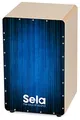 Sela SE 052 Varios Blue Snare Cajon mit Sela Snare System, geeignet für Anfänger und Fortgeschrittene, Made in Germany