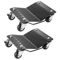 VEVOR Tragbarer Reifenwagen 2 Stk. 1400 kg Belastbar Elektrofahrzeug-Notfallwagen 4-Rad-Reifenwagen Robuster, Mobiler Trolley, Stahlwagen Reifenhalter, Geeignet für Auto, Motorräder Pickups usw.