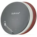DUR-line Select 85/90 Hellgrau/Anthrazit /Rot - Alu Sat-Reflektor