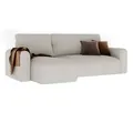 ECKSOFA mit Schlaffunktion und Bettkasten, Beige