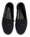 VALENTINO GARAVANI Herren Schuhe Canvas Loafers V-Logo Stud Slipper Espadrille Tonales V-Logo mit charakteristischen Stud