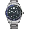 Citizen Herren-Uhr Eco-Drive Analog Quarz Edelstahl-Armband AW1761-89L - Silber