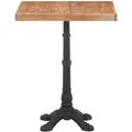 vidaXL BistRotisch 60x60x76 cm Akazie Massivholz Gusseisen