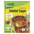 Knorr Feinschmecker Suppe leckere Zwiebelsuppe ohne geschmacksverstärkende Zusatzstoffe und Farbstoffe mit nachhaltig angebauten Zwiebeln 14 x 3 Teller