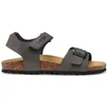 Geox J Ghita Boy B Sandal, Dark Grey, 35 EU