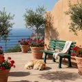 PROREGAL Gartenbank Antigua | 2-Sitzer | Grün | HxBxT 74x120x54cm | Witterungs- & UV-beständiger Kunststoff | Parkbank Sitzbank Außenbereich Garten Balkon Terrasse