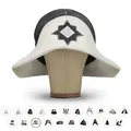 LoWell® Saunahut für Damen und Herren – Hut aus 100% Wollfilz inkl. Sauna-Ratgeber – ideales Sauna Zubehör für Wellness & Entspannung – Napoleon Design