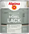 Alpina Bad & Küche Möbel-Lack Salbei – seidenmatter Lack für Bad- & Küchenmöbel aus Holz & MDF, streichfertig, hochdeckend & feuchtraumgeeignet, ideal für DIY-Renovierung – 0,75L