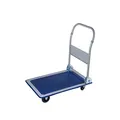 Plattformwagen klappbar mit 150 kg Tragkraft | Transportwagen Plattenwagen | Gummibereifung Anti-Rutschbeschichtung Lenkrollen gummierte Kanten | Transporthilfe für Umzug