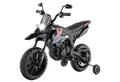 COSTWAY Elektro-Kindermotorrad, mit Stützrädern & Musik, 5,5-6 km/h