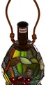 Birendy 12 Zoll Tischlampe Tiffany Libelle groß Motiv Lampe Dekorationslampe, Farbe:Tiff 182 Glasfuß
