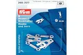 Prym 265227 Hosen/Rockhaken und Stege ST 9 mm silberfarbig, Metal, Silber, Maulbreite