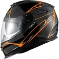 Nexx Y.100 B-Side, Integralhelm - Schwarz/Orange - M